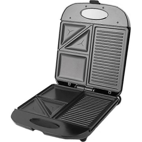 Machine à petit-déjeuner 3 en 1 multifonction antiadhésive pour sandwichs (UE) (1/5)