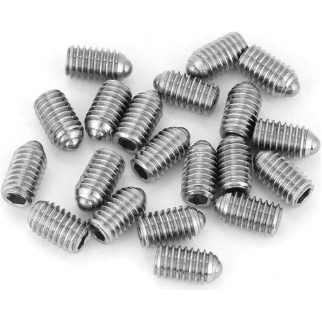 20 pièces vis à bille ressort hexagonales en acier inoxydable filetées (M6x10) (1/5)