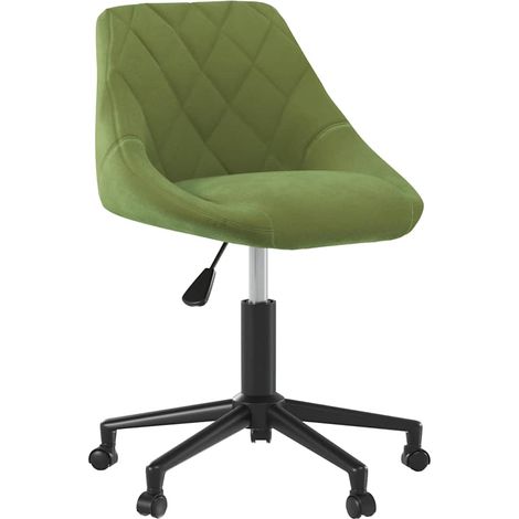 Maison Exclusive - Bürostuhl Drehbar Hellgrün Samt (1/5)