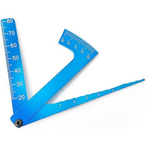 Outil de mesure de hauteur réglable, pratique et résistant à l'usure pour voiture télécommandée (bleu) Ketsicart RC Wheel Carber Ruler ( )