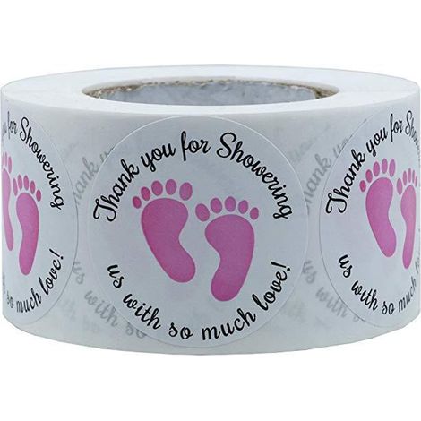 Autocollants Pieds - Merci Pour Tant D'Amour - Ronds 2,5 cm - Papier Auto-adhésif - 500 Pièces (1/5)