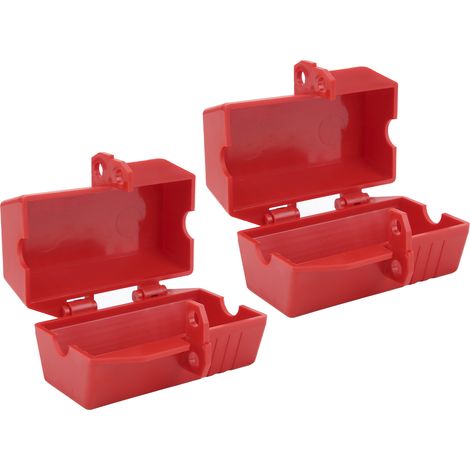 Lot de 2 verrous de sécurité pour climatiseur industriel/TV, coupure/rationnement de l'alimentation 110-220 V (1/5)