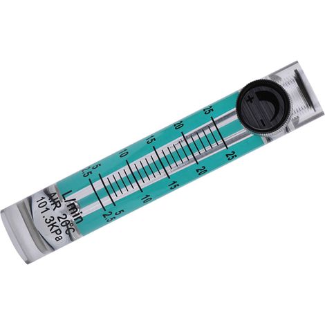 Débitmètre LZQ-5 2,5-25 LPM avec vanne de régulation pour oxygène/air/gaz (1/5)