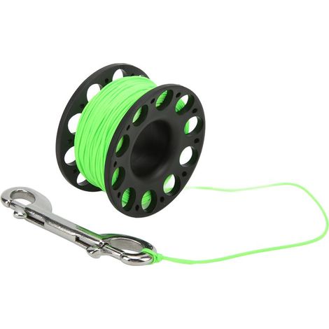 Poulie De Ligne De Signalisation De Plongée En Plastique, Accessoire Technique Pour Lâcher De Ligne, 30 Mètres, Noir - (1/2)