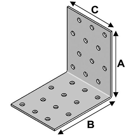 Equerre perf. 80x80x60x2,0