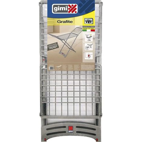 étendoir Gimi Grafite Gris 100% Résine, 20m D'étendage - Gimi (1/3)