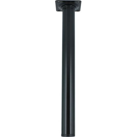PIEDINO ACCIAIO D. 30 X H 200 MM NERO 4 PZ