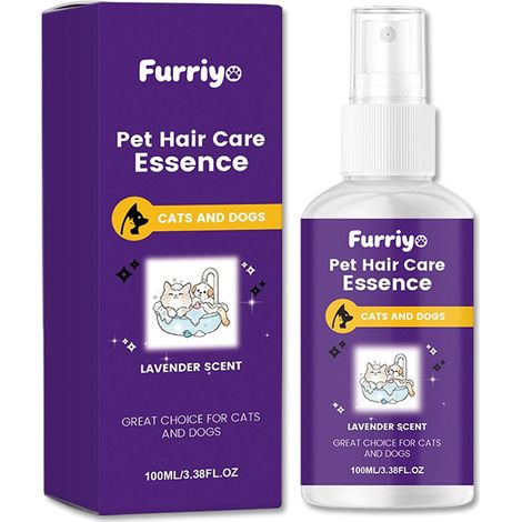 Furriyo Pet Hair Care Spray, ein tolles Produkt für Katzen und Hunde mit einem erfrischenden Duft. (1/5)