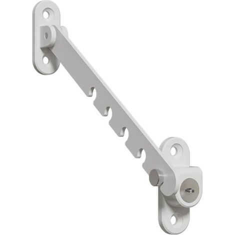 Serrures métalliques pour portes et fenêtres, chaînettes de sécurité et kits de verrouillage pour fenêtres — Adaptés aux portes, fenêtres, réfrigérateurs, portes de placards et clôtures. (1/4)