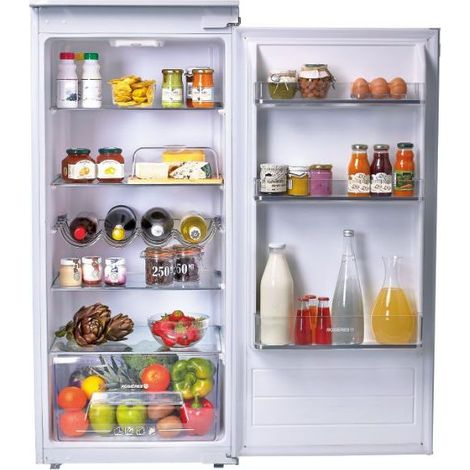 Rosieres – Réfrigérateur 1 porte 197L – Classe E – 4 clayettes – Lumière LED – Charnière droite – RSLP122N