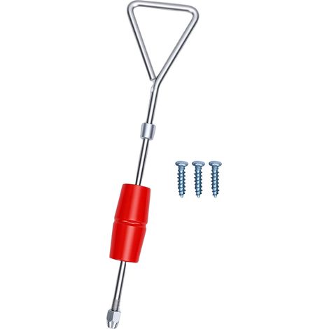 Marteau coulissant de 1 LB avec 3 embouts de vis, réparation de carrosserie automobile, extracteur coulissant, outil de débosselage à haute efficacité rouge