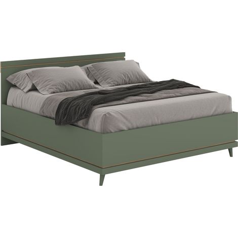 Cama Fertalu 107, 180 x 200 cm, Doble, 180x200, Aglomerado laminado, 185x201x100cm
