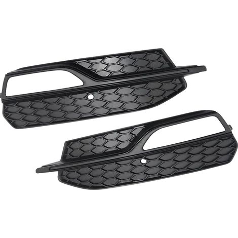 Nebelscheinwerferabdeckungen, robustes ABS-Kunststoff, passgenau für Audi-Modelle, schwarz (1/2)