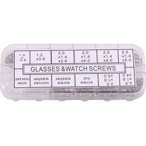 Trousse de Réparation Monture Lunettes Vis Écrous Acier Inoxydable Outils (1/5)