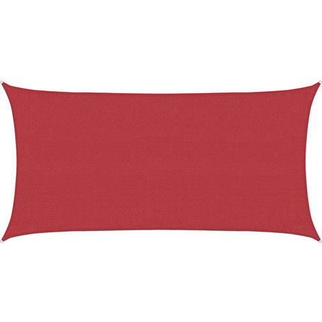 Maison Exclusive - Sonnensegel 160 g/m² Rot 3x6 m HDPE