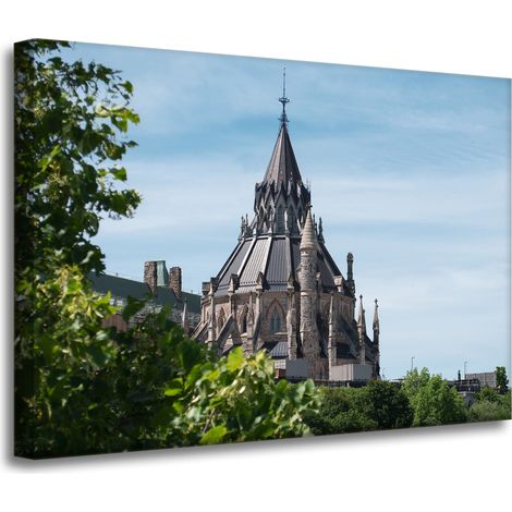 Leinwandgemälde Architektur Kirche 70x50 cm