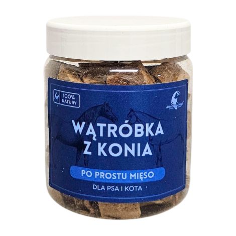 Fegato di cavallo liofilizzato 90 g per cani e gatti con allergie multivitaminico naturale TRATTAMENTO SALUTARE