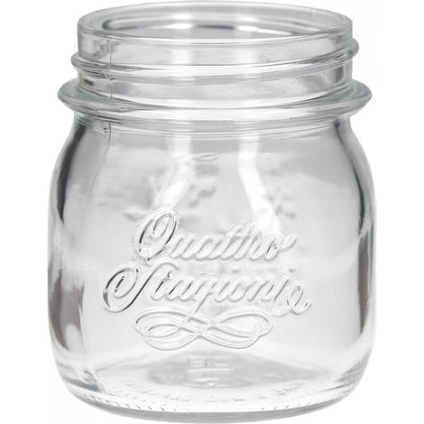 VASO ERMETICO IN VETRO PER ALIMENTI 'QUATTRO STAGIONI' 250 ml- 6 pezzi - BORMIOLI