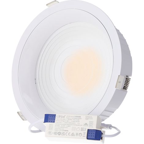 Downlight LED 40W 4 CCT (Tonalidad Luz Regulable) 140LM/W UGR17 Lifud driver