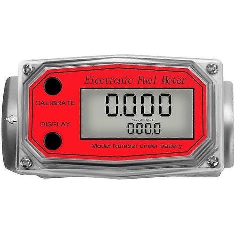 Débitmètre à turbine numérique 1 pouce avec écran LCD et compteur NPT, pour la mesure du débit d'huile moteur (1/5)