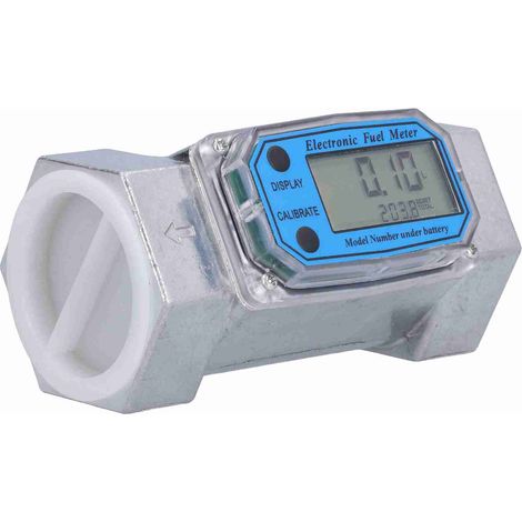 Compteur débit turbine numérique LLW-50 aluminium 2 pouces 2.3V-3.3V pour fioul gaz huile eau 35-200L/min (1/5)