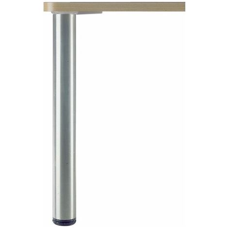 PIED GRANDE HAUTEUR Ø80X1100MM ASPECT INOX BROSSE - CAMAR
