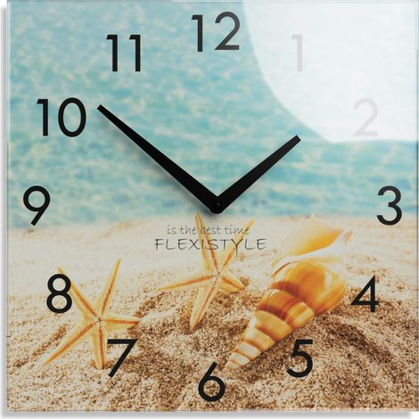 Moderne, geräuschlose Wanduhr für die Feiertage (1/4)
