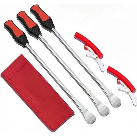 Set 3Pz Leve Smontagomme Bici Moto Auto Corsa Leva a Cucchiaio Pneumatico Gomma
