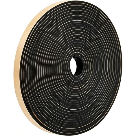 Insulation Seal Foam Adhesive Foam Adhesive Abrasion Resistant Water Resistant Shock Absorption Fire Retardant for Doors, Windows 15 x 3 mm, 10 m (1/5)