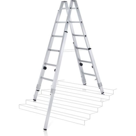 ZARGES Varioflex B - LM-Stehleiter 2 x 6 Sprossen (1/5)