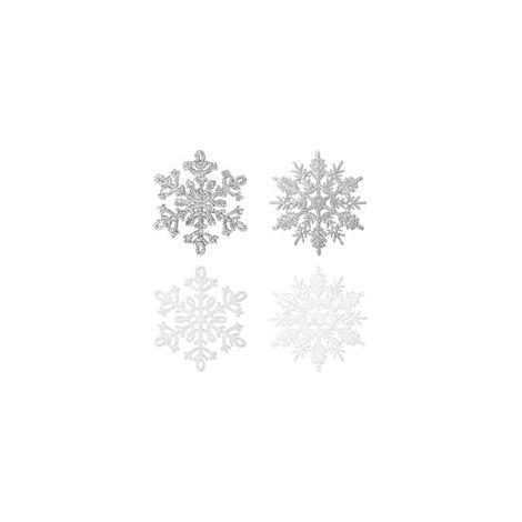 Flocons de Neige Décoration 36pcs, Flocons de Neige Paillettes en Plastique, Ornements Flocon Neige Noël, Flocons Neige Decoratifs pour Fenêtre Arbre de Noël Décoration d'hiver (1/5)