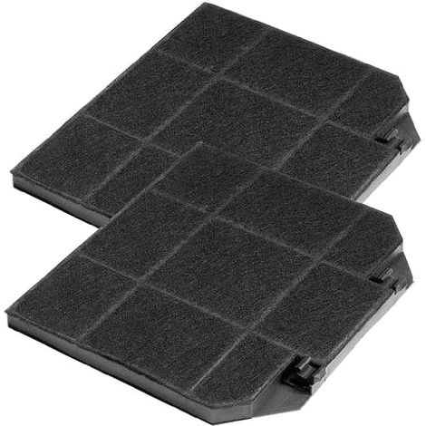 Filtre Charbon Actif - Lot de 2 - Rectangulaire - Anti-Odeurs - Pour Hotte Franke Faber - 26,5x23,5cm (1/2)