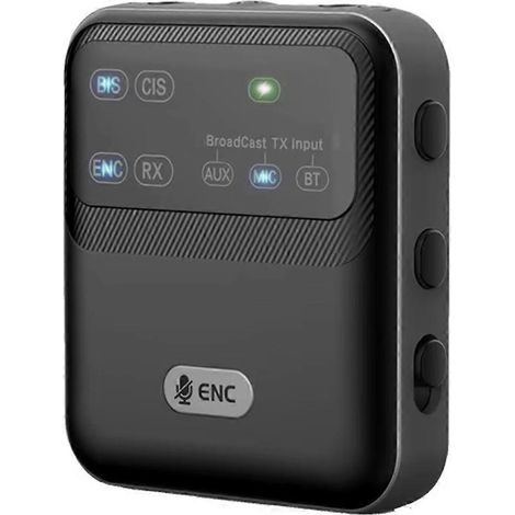 Récepteur et émetteur audio Bluetooth 6.0 améliorés, système de diffusion sans fil ENC tout-en-un, système audio multiple avec microphone (1/5)
