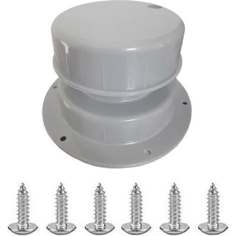 Bouchon de ventilation pour plomberie de VR, bouchon de ventilation de toit de VR, gris clair (1/5)