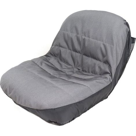Lawn Mower Seat Cover Padded Tractor Seat Cover 600D Oxford Material Gray (Gray) (1/5)