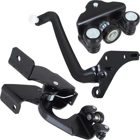 Set di 3 pezzi per trolley da portiera laterale scorrevole Citroen Jumpy II 2007: parte superiore + centrale con chiusura + parte inferiore senza chiusura. (1/2)