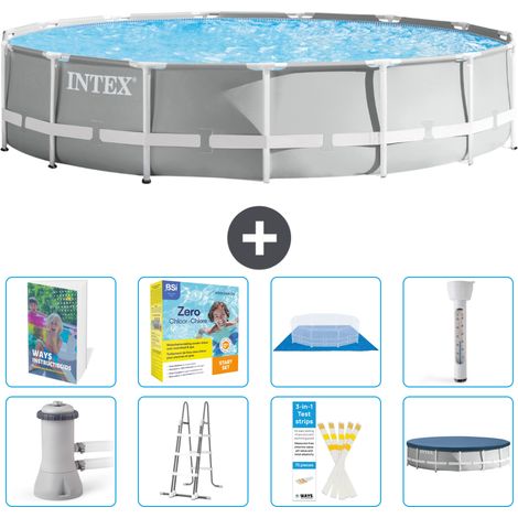 Prism Frame Pool Rund - 457x107 cm - 9-teilig S532