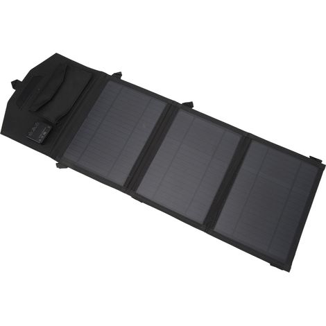 21-W-Solarpanel-Ladegerät, wasserdicht, ETFE-monokristallines Handy-Ladegerät für Camping und Outdoor-Aktivitäten, 3-fach faltbar, 5 V (1/5)