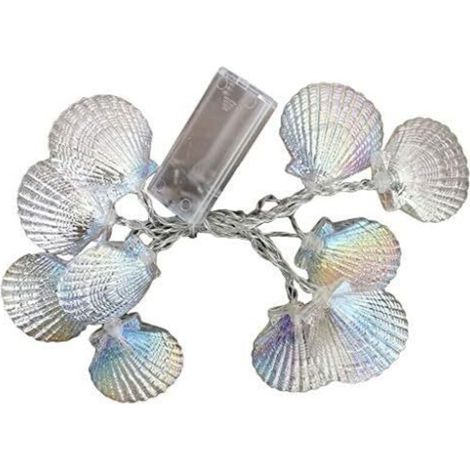 Guirnalda de luces LED con forma de estrella de mar, luz blanca cálida de 3000K, guirnalda de luces LED de plástico - Fei Yu (1/5)