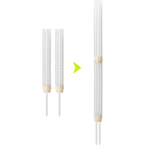 Lot de 2 Poteaux en Mousse, Matériau Plastique Inoffensif, Hauteur de Support pour Plantes 25 Cm (1/5)