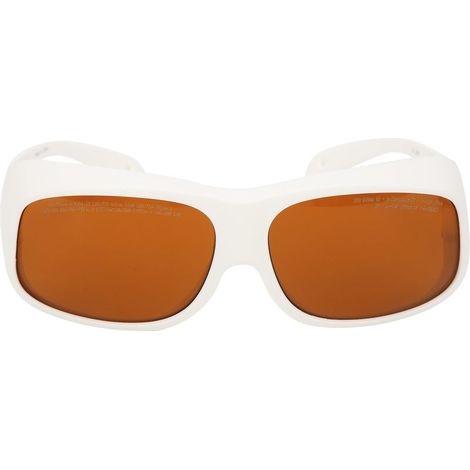 Lunettes de sécurité laser 532 nm 1064 nm, lunettes de protection résistantes à l'usure pour la protection des yeux (blanches)