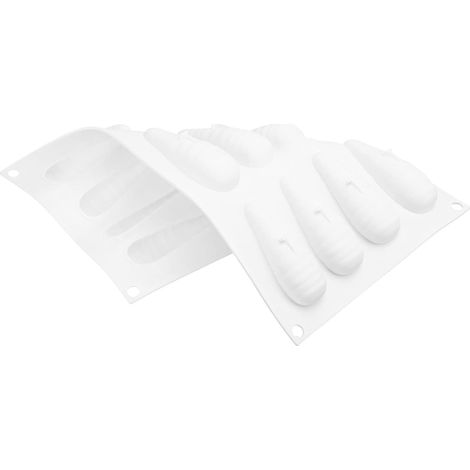 Carrot-Shaped Silicone Cake Mold, 12 Grids, for Baking Chocolate Mousse, Non-Stick, Easy Release (1/5)
