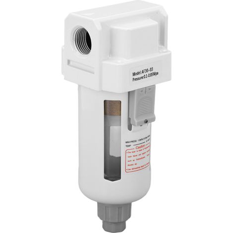 Filtre à air G3/8in avec manomètre, régulateur de pression d'air comprimé 0,1-0,85 MPa, fonction purge, pour compresseur (1/5)