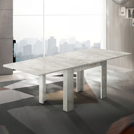 Mesa diseño extensible en forma de libro 90-180 x 90 cm comedor Jesi Style (1/5)
