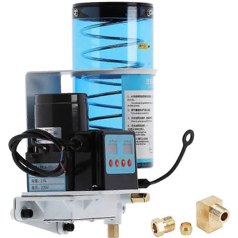 Automatische elektrische Ölpumpe für Fett und Kraftstoff, mechanische Schmiervorrichtung, 2 l Fassungsvermögen, 220 V Wechselstrom (1/4)