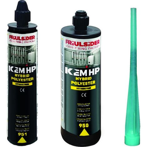 Ancorante chimico resina poliestere kem hp hybrid - Capacità: ml 400 - 6 pz
