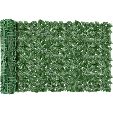 Haie Artificielle 1x3M, Mur Vegetal Artificiel Exterieur, Brise Vue Jardin Décoration, Clôture de Feuilles Artificielles, 100 Pcs Serre Cable Plastique (1/4)