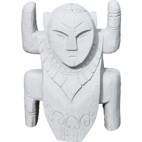 Statue de jardin Totem 40 cm - Blanc (1/3)
