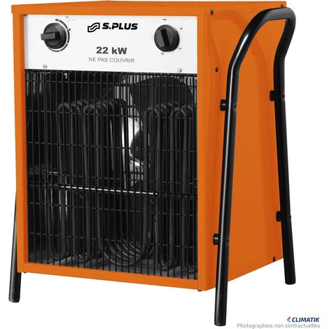 Splus - Aérotherme électrique 11,0/22,0 kW Tri 400V 27°C max. - ELP 22.1