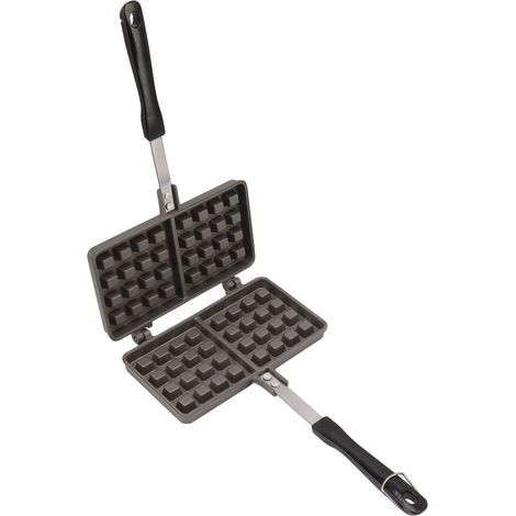 Gaufrier, moule à crêpes en fer, alliage d'aluminium, pour la cuisine (1/5)